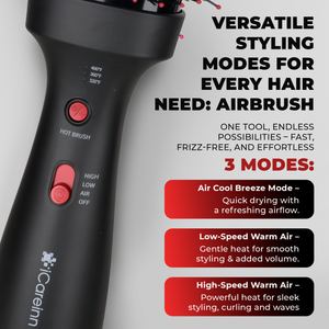 Hair Straightener Comb 5-in-1: Ionic Boost, Blow Dryer Brush, Volumizer, Styler & Curler
