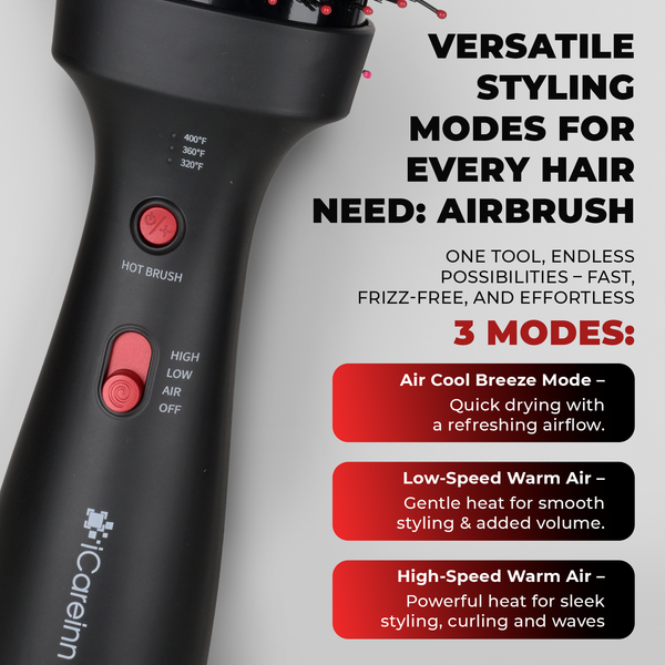 Hair Straightener Comb 5-in-1: Ionic Boost, Blow Dryer Brush, Volumizer, Styler & Curler